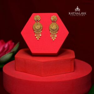 Three Layer Long Chandbali Earrings