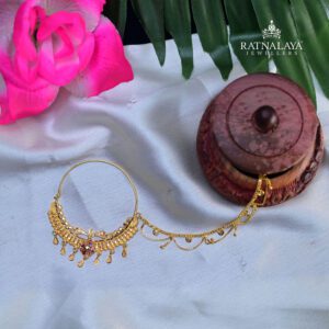 22kt GOLD Fancy Nathni with Lari