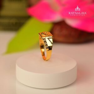 Gents Fancy Ring - 916 Gold Purity