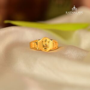 Trishul Gents Ring 22k Pure