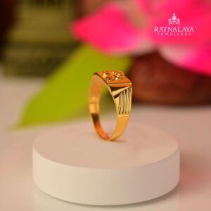 Regular Men's Ring Gold 22k