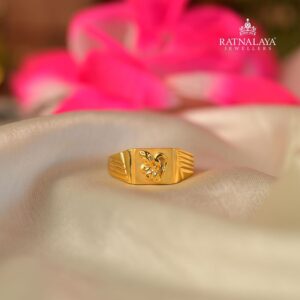 Regular Men's Ring Gold 22k