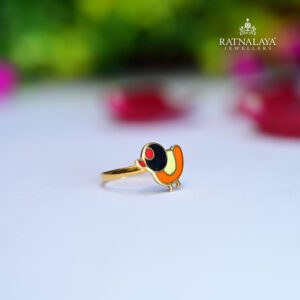 Baby Ring Gold Flower Design