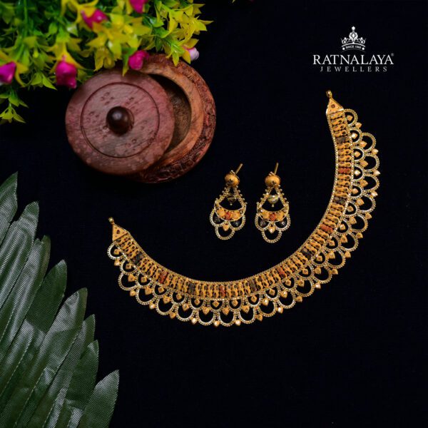 Latest Design Fancy Necklace set 22k GOLD