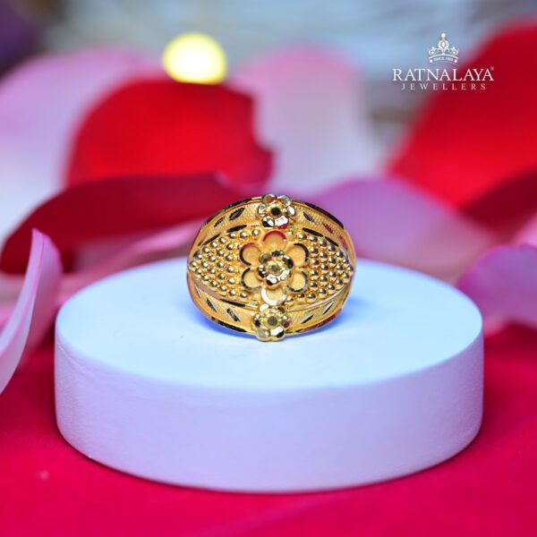 Three Layer Flower Ring for Women