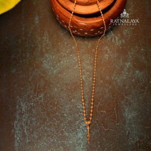 Wedding Beaded Matarmala Chain 22kt Gold