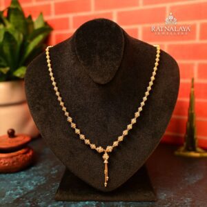 Wedding Beaded Matarmala Chain 22kt Gold