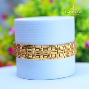 Double Layer Men's 22k Gold Bracelet