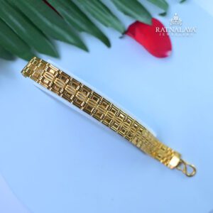 Double Layer Men's 22k Gold Bracelet