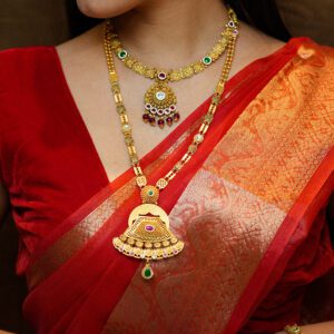 ANITIQUE LONG NECKLACE SETS 22kt GOLD