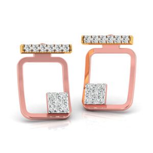 SQUARE DIAMOND EARRING FOR GIRLS