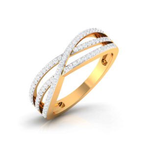 Ines Diamond Spectacle Ring