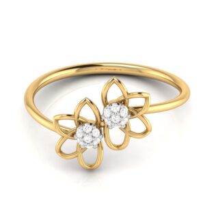 FLOWER DIAMOND RING FOR WOMEN