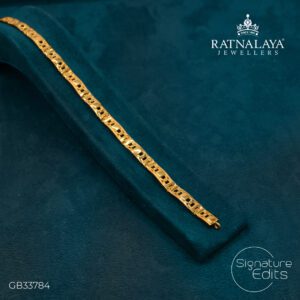 Ratnalaya Jewellers Men's Bracelet 22kt Pure Gold