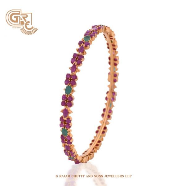 Pink Ornate Bangles
