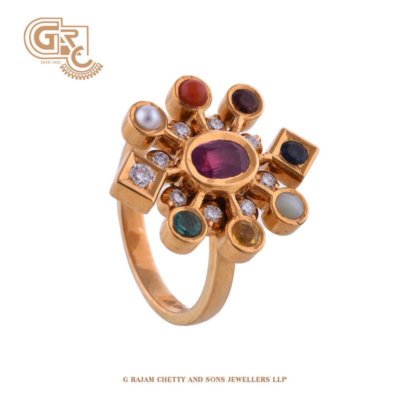 Startling navarathna ring