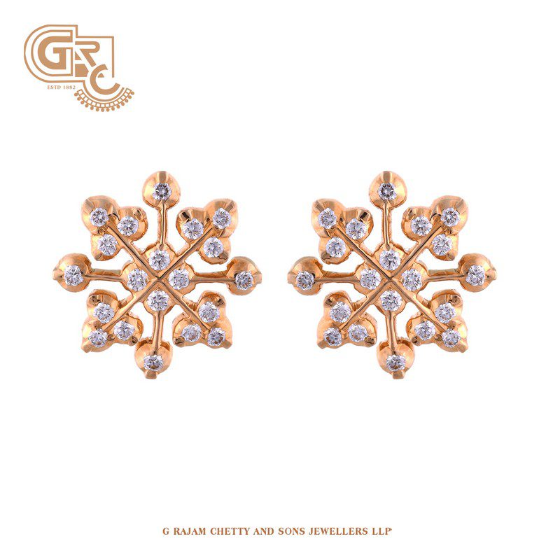 Starburst diamond earrings