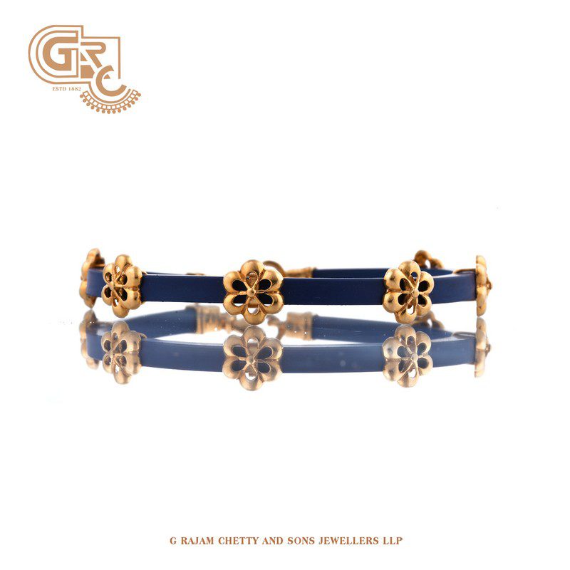 Blue Daisy Bracelet