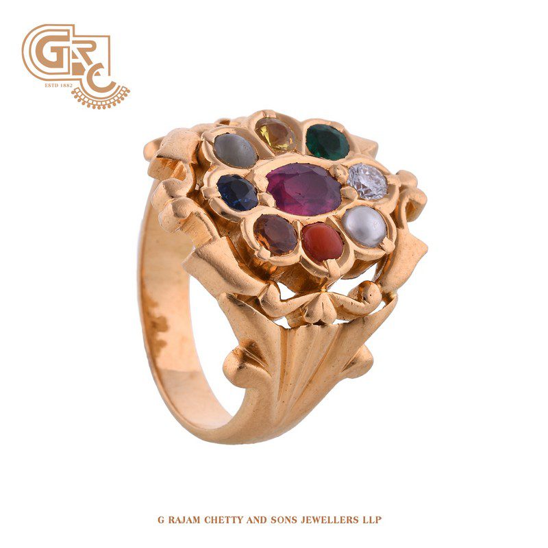 Majestic navarathna ring
