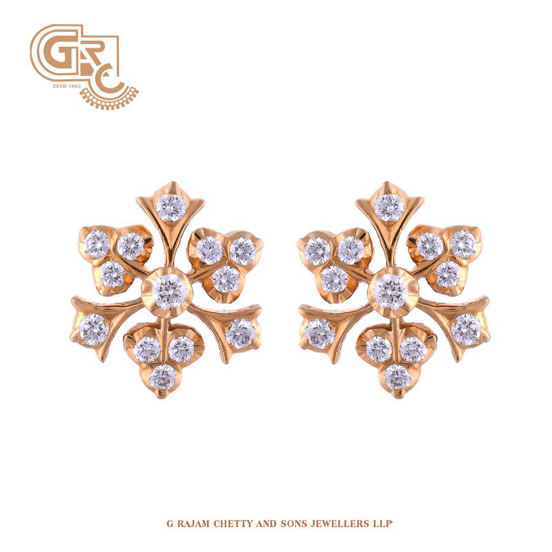 Exuberant diamond earrings