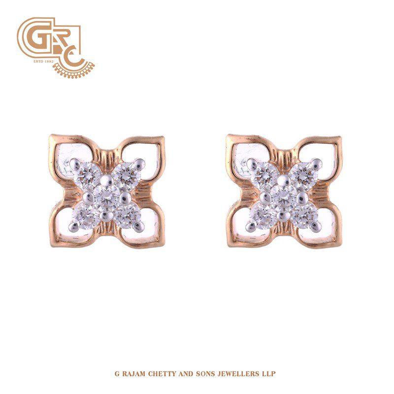 Four petal earrings
