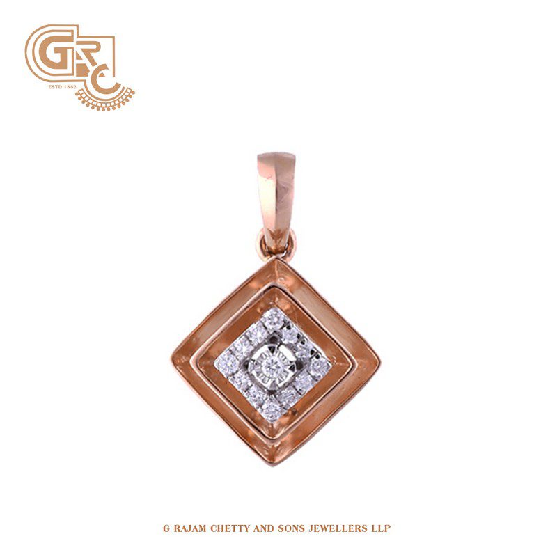Rhombic diamond pendant