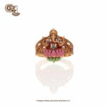 Multi Colour Vinayagar 22K Gold Ring