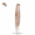 Gleaming Glitz 18k Rose Gold Womens Kada