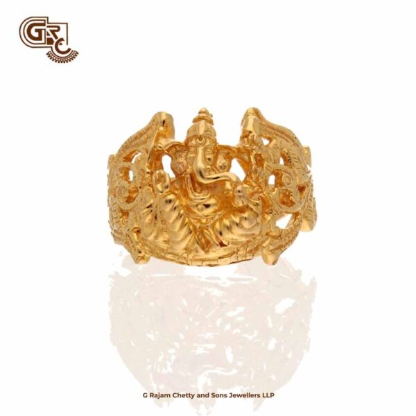 Vinayaga Divine Floral Gents Ring