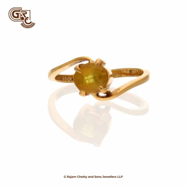 Kanakapusparagam Yellow Stone Ladies Ring