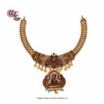 Antique Sparkle Peacock Lakshmi Necklace