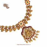 Antique Elegant Lakshmi Floral Necklace