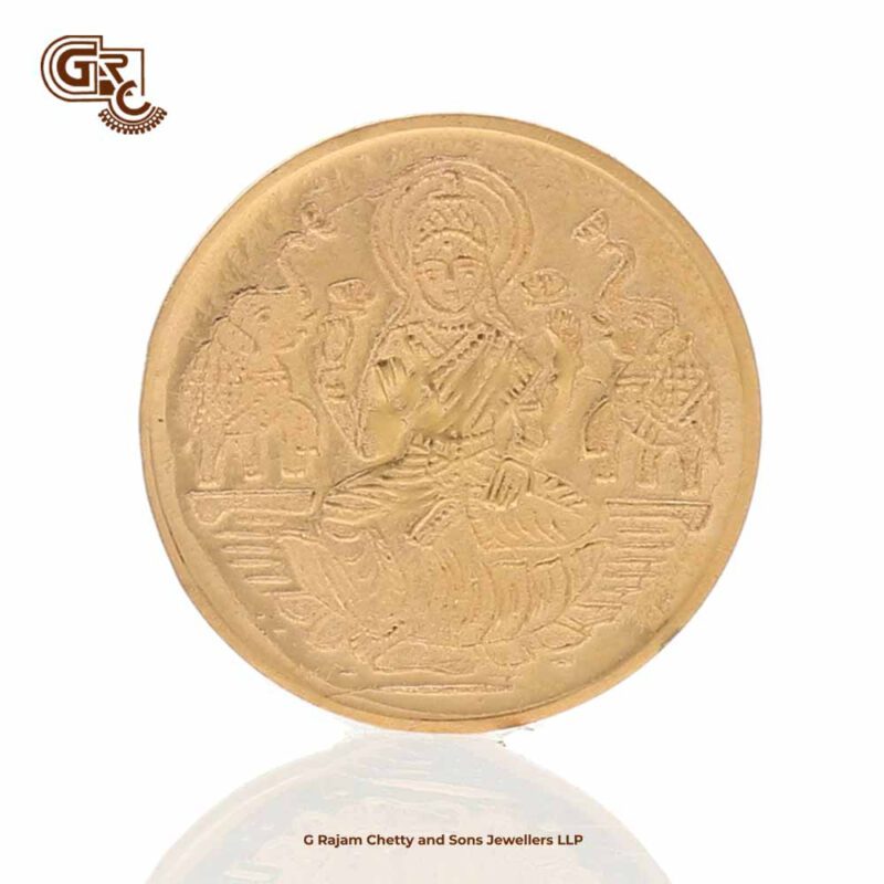 1 Gram 22KT Gold Coin Lakshmi