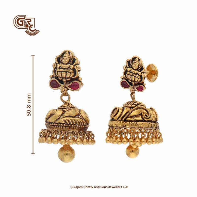 Antique Elegant Lakshmi Jimikki Earring