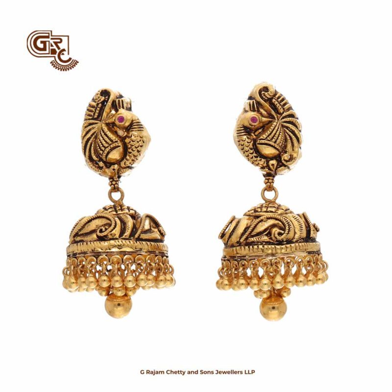 Antique Peacock Jimikki Earring