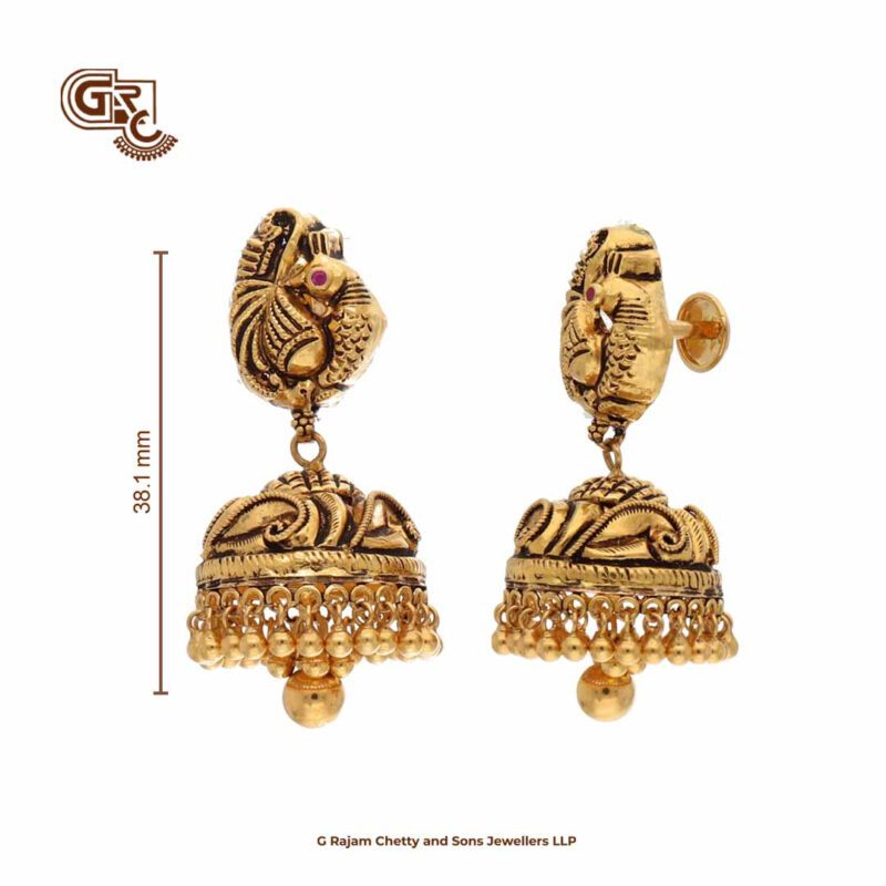 Antique Peacock Jimikki Earring