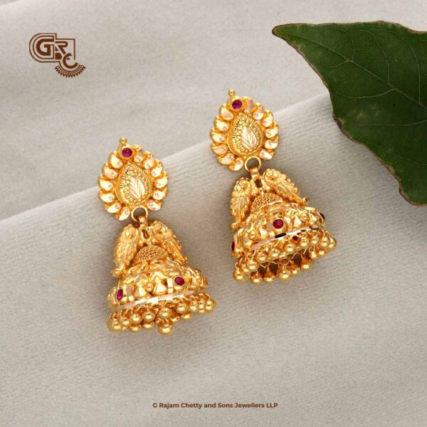 Thilagam Floral Jimikki Earring