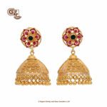 Traditional Pink Stone Jimikki Earring