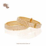 White Beads Fancy Bridal Bangles