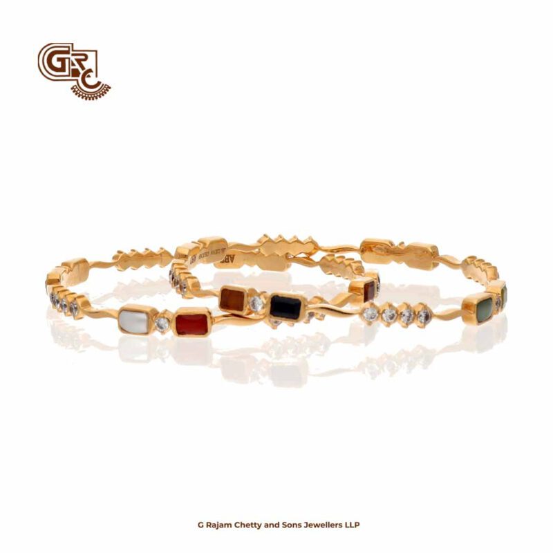 Navarathna Stone Traditional Bangles