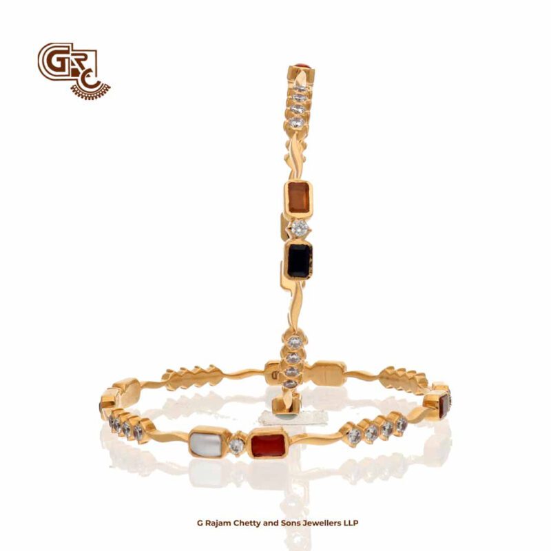 Navarathna Stone Traditional Bangles