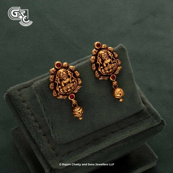 Antique Traditional Lakshmi Drops Earring