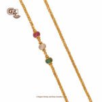 Uniques Glitter Stone Balls Mugappu Thali Chain