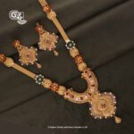 Bridal Luxury Kamalam Fancy Wedding Haram & Earrings