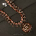 Antique Tradtional Lakshmi Ruby Stone Haram