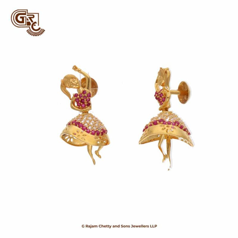 Dancing Glitering Stone Earring