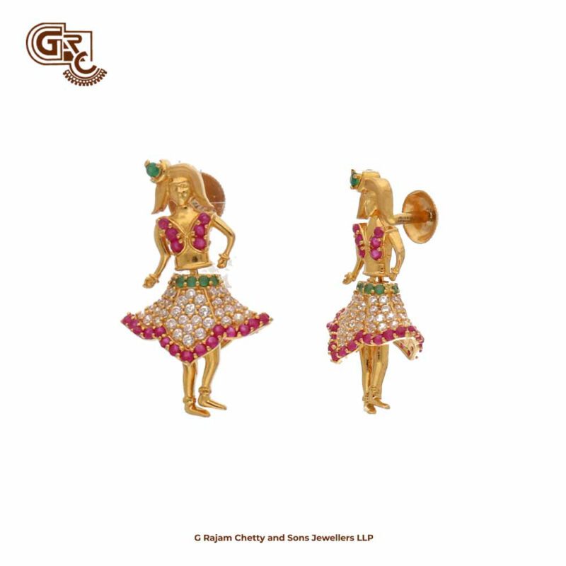 Dancing Glitering Stone Fancy Earring