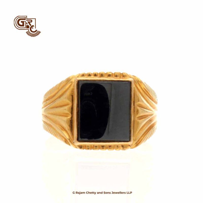 Glittering Black Stone Ring