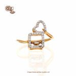 Heart Gliter Stone Fancy Ring