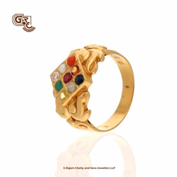 Navarathana Stone Floral Ring